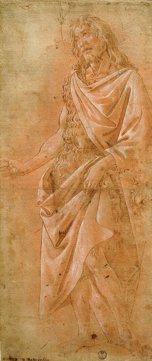Keresztelő János zászlóval alkotó: Sandro Botticelli
