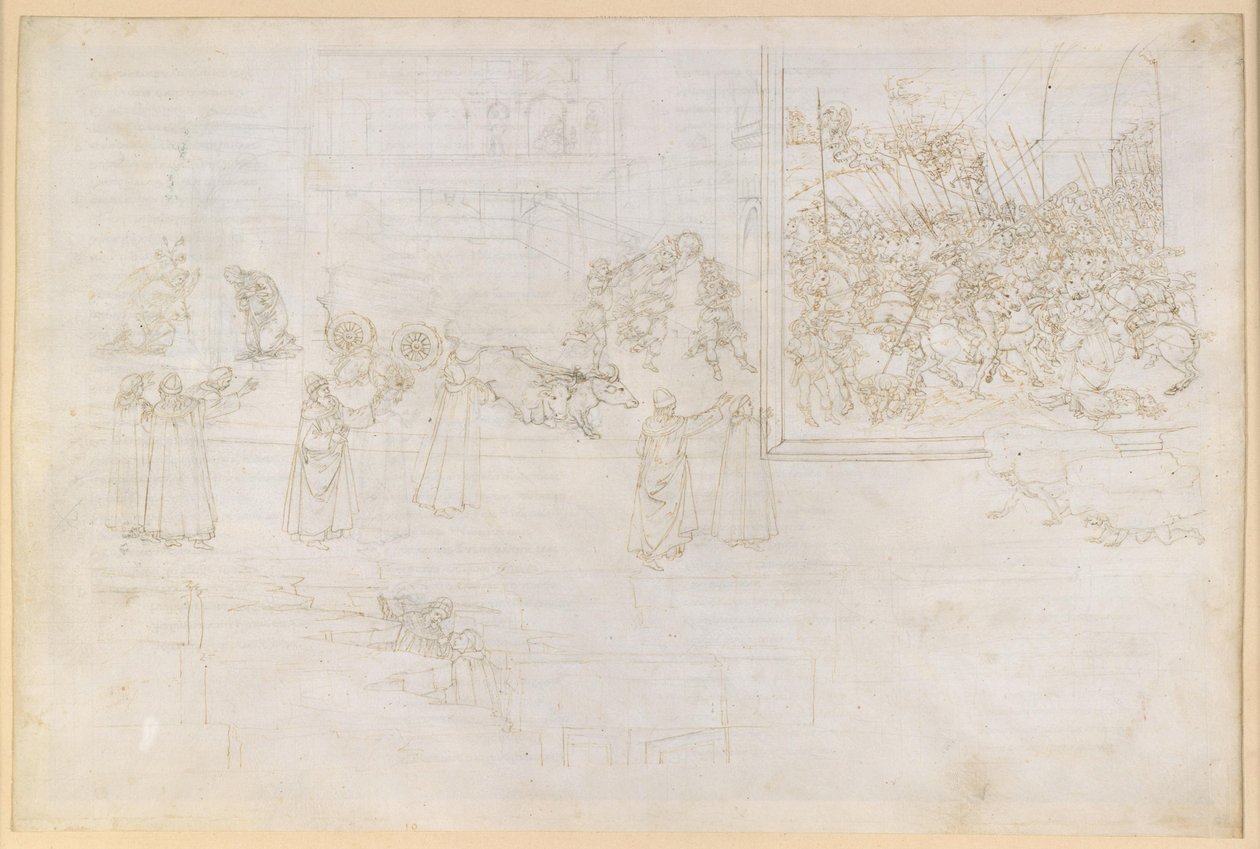A Divina Commedia, Purgatórium X. A Purgatórium első köre: A márványdomborművek; a gőgösök bűnbánata alkotó: Sandro Botticelli