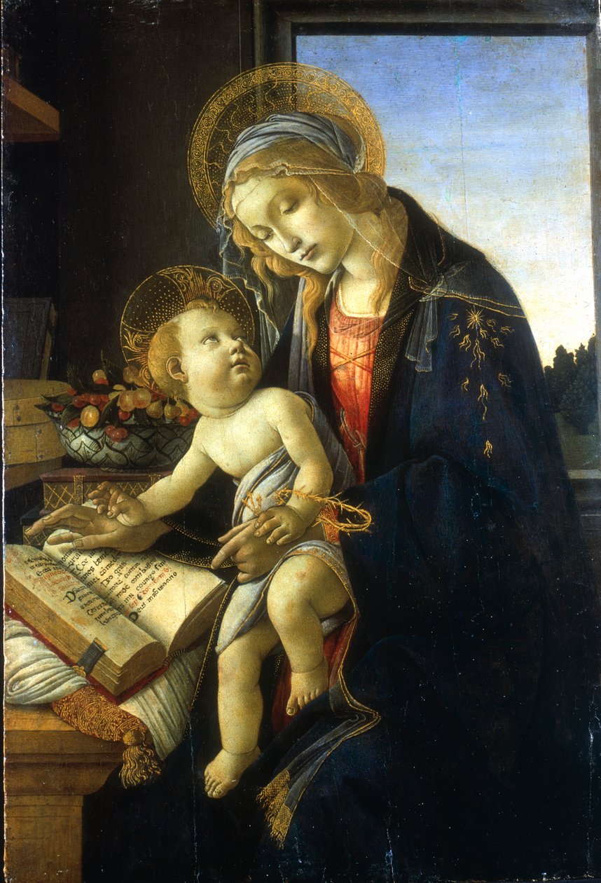 Madonna és a könyv gyermeke, 1483. alkotó: Sandro Botticelli