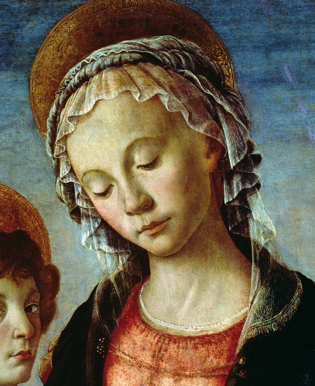 Madonna és gyermeke részlet a 44356-ból alkotó: Sandro Botticelli