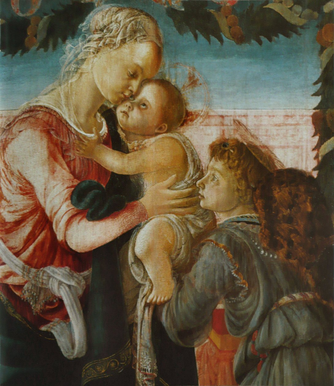 Madonna és gyermeke egy angyallal alkotó: Sandro Botticelli