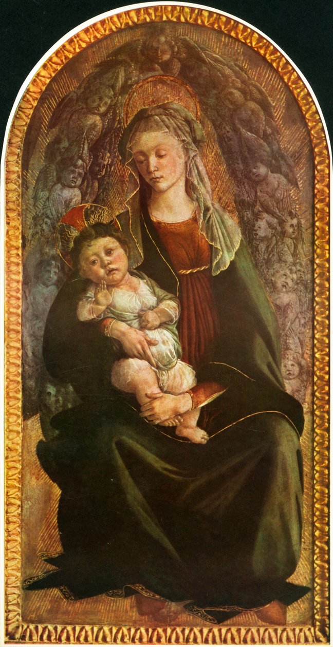 Madonna a dicsőségben Szerafimmal, 1469-1470, 1937. alkotó: Sandro Botticelli