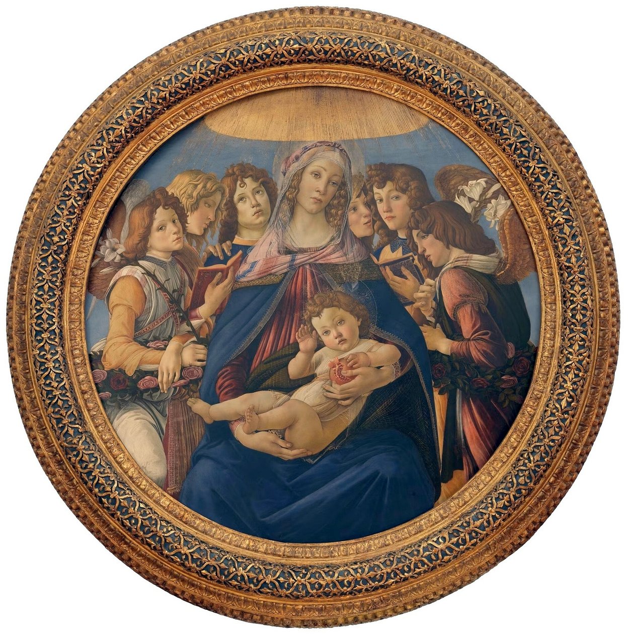 A gránátalma Madonnája alkotó: Sandro Botticelli