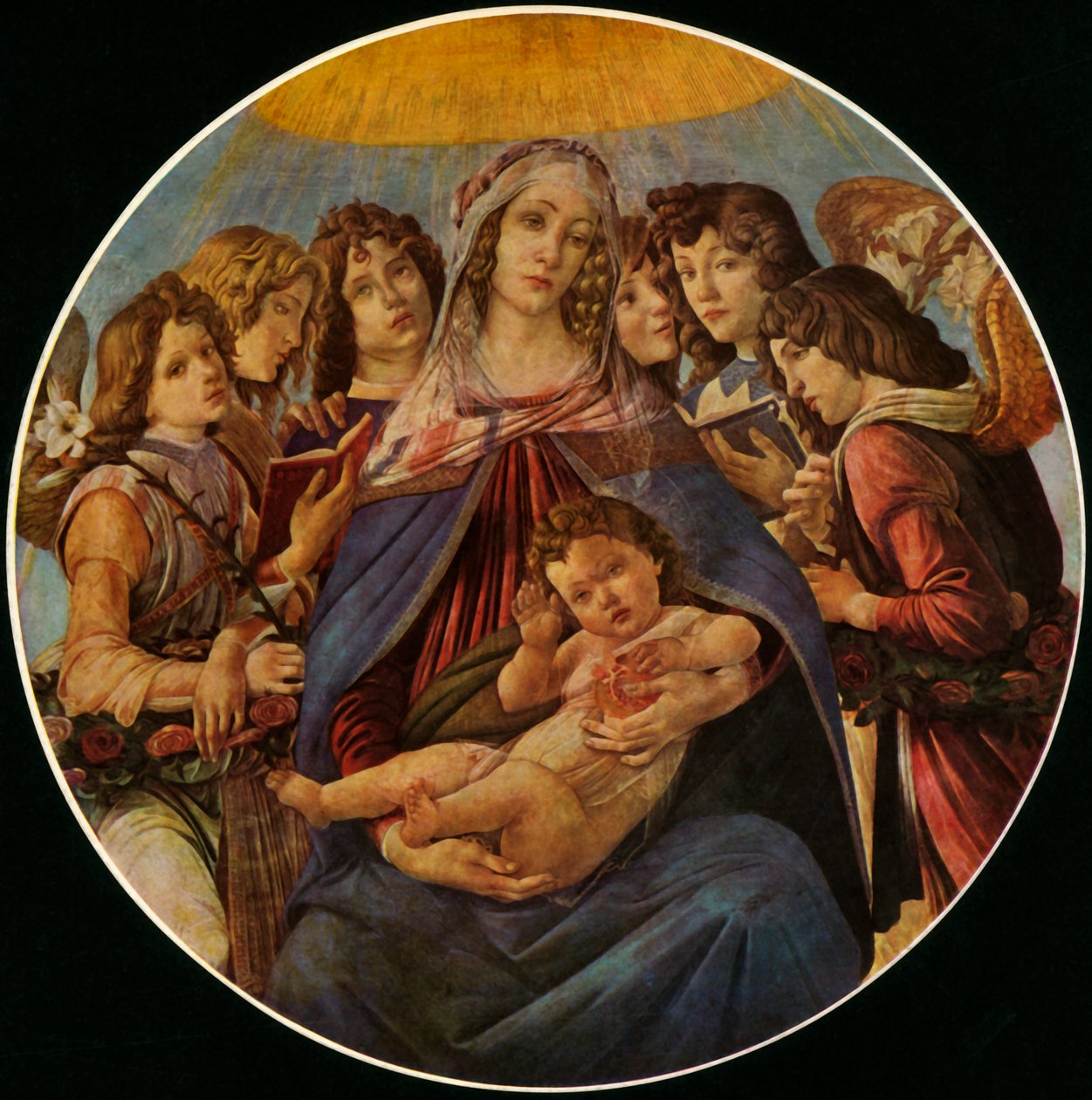 Gránátalma Madonna, c1487, 1937. alkotó: Sandro Botticelli
