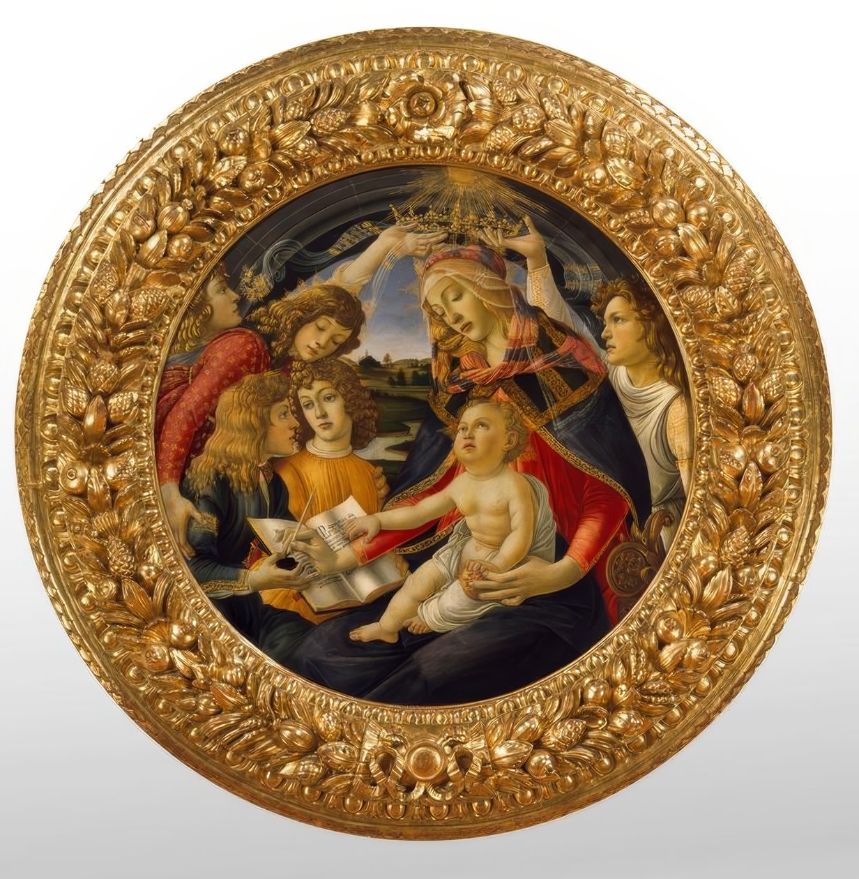 Mária a gyermekkel és öt angyallal alkotó: Sandro Botticelli