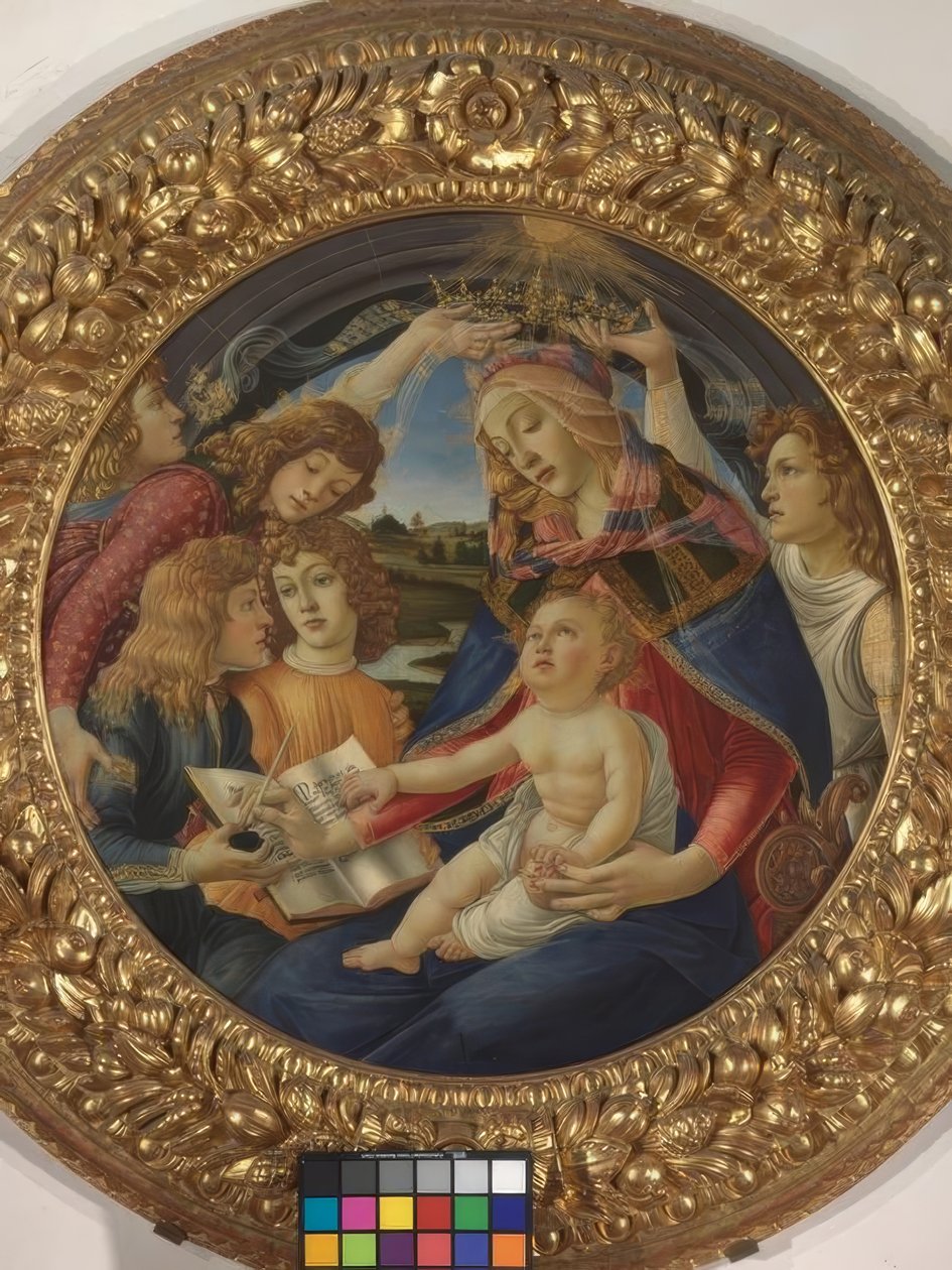 Mária a gyermekkel és öt angyallal alkotó: Sandro Botticelli