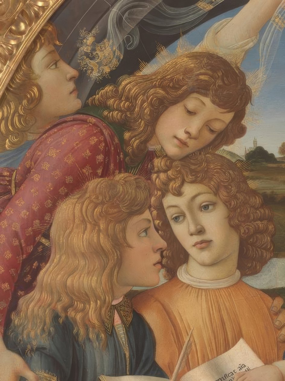 Mária a gyermekkel és öt angyallal alkotó: Sandro Botticelli
