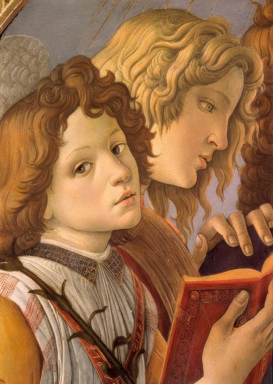 Mária a gyermekkel és hat angyallal alkotó: Sandro Botticelli