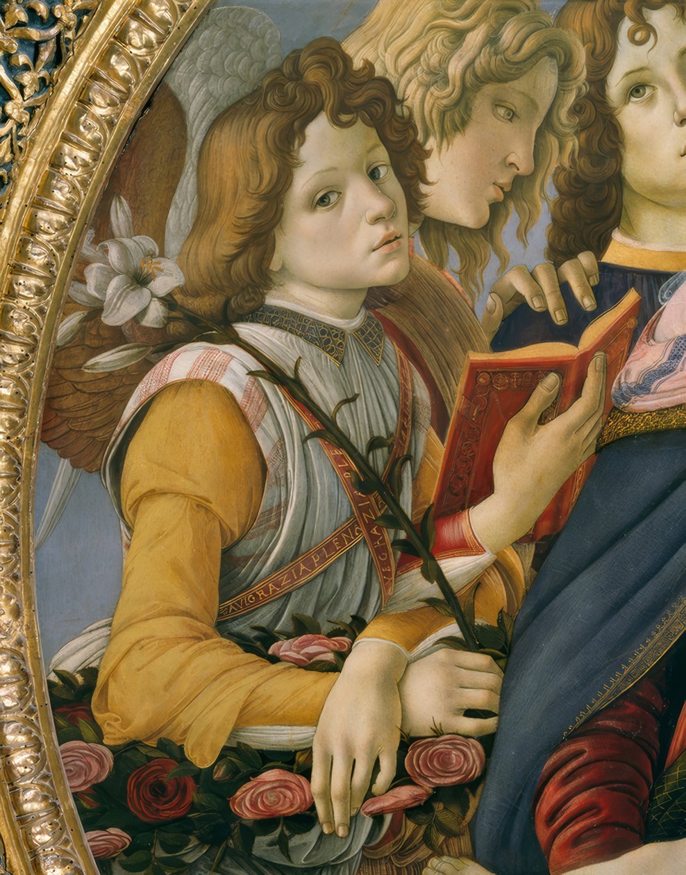 Mária a gyermekkel és hat angyallal alkotó: Sandro Botticelli