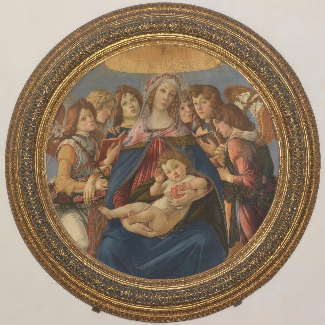 Mária a gyermekkel és hat angyallal alkotó: Sandro Botticelli