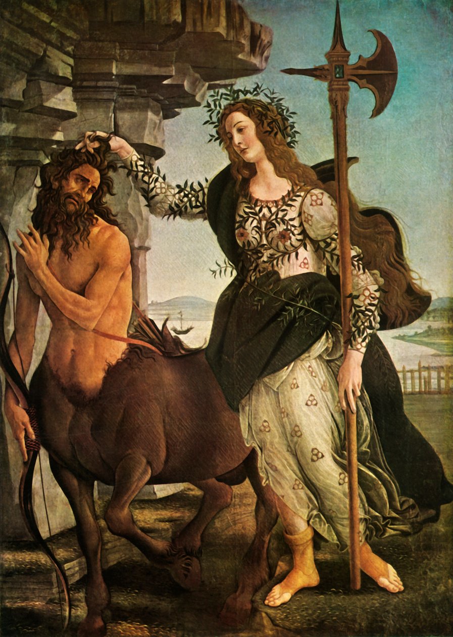 Pallas és a Kentaur, 1480-1485, 1937. alkotó: Sandro Botticelli