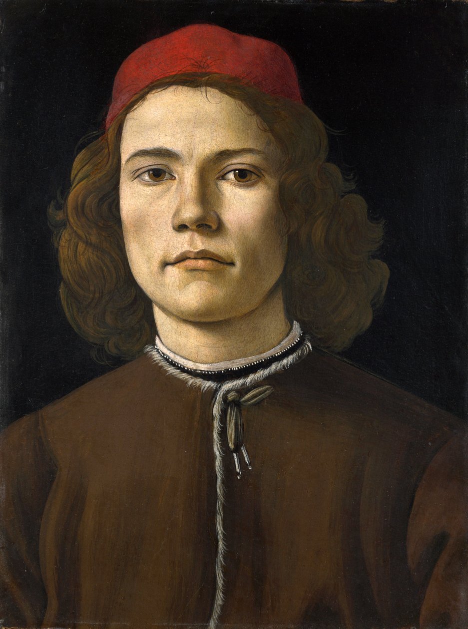 Egy fiatal férfi portréja alkotó: Sandro Botticelli