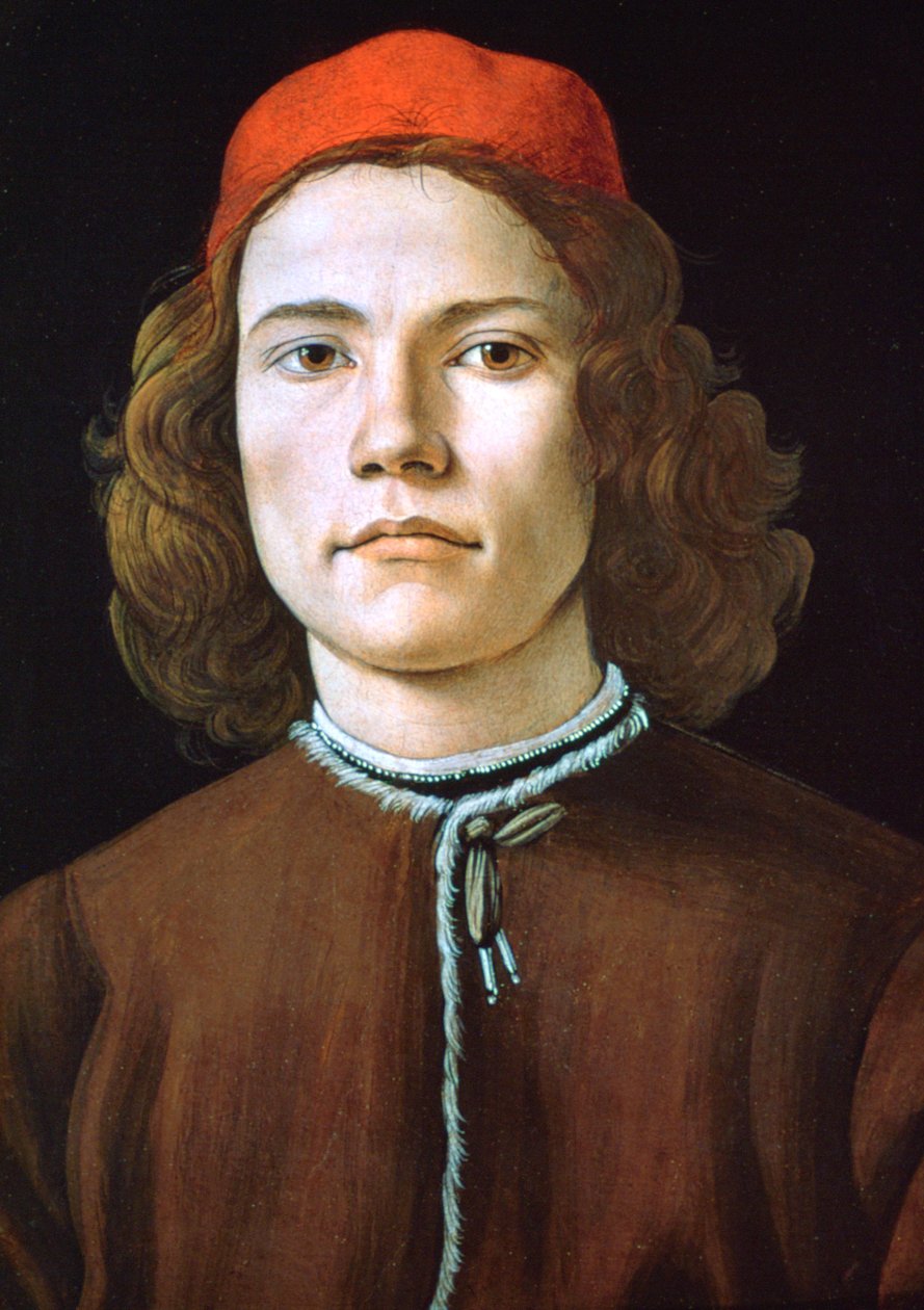 Fiatal férfi portréja, c1480-1485 alkotó: Sandro Botticelli