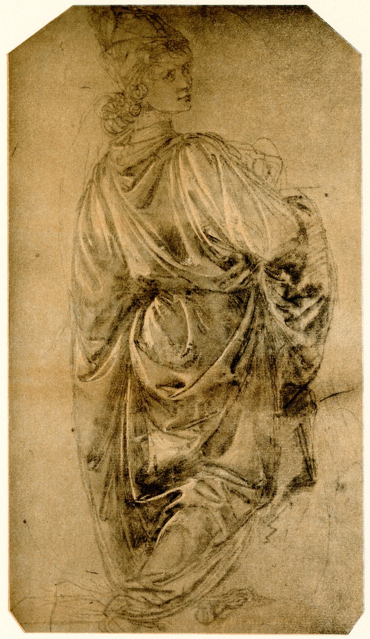 Tanulmány egy fiatal férfiról alkotó: Sandro Botticelli