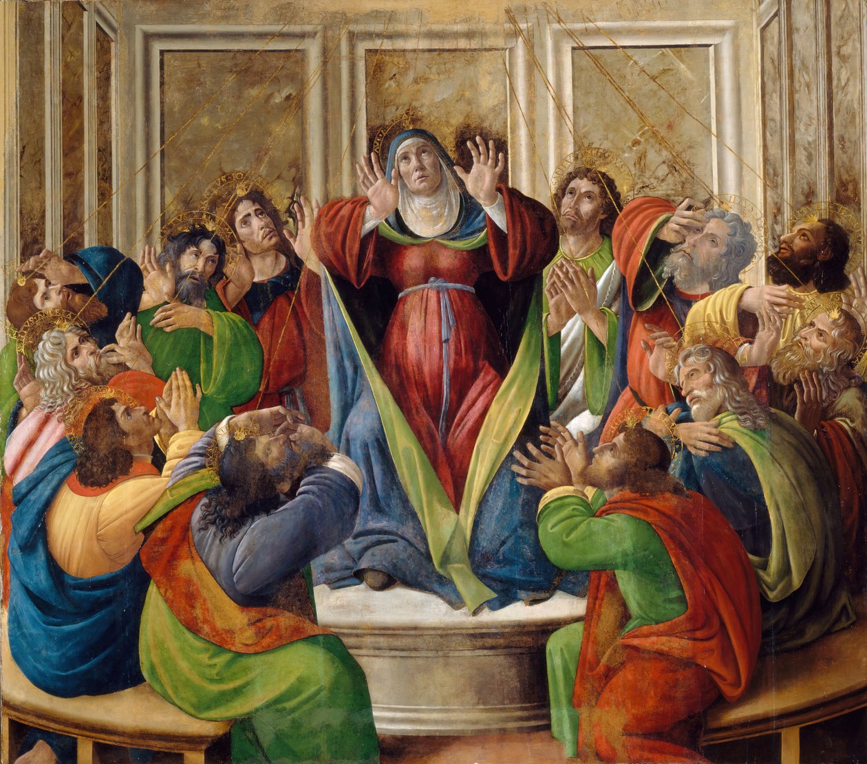 A Szentlélek leszállása, 1495-1505 alkotó: Sandro Botticelli