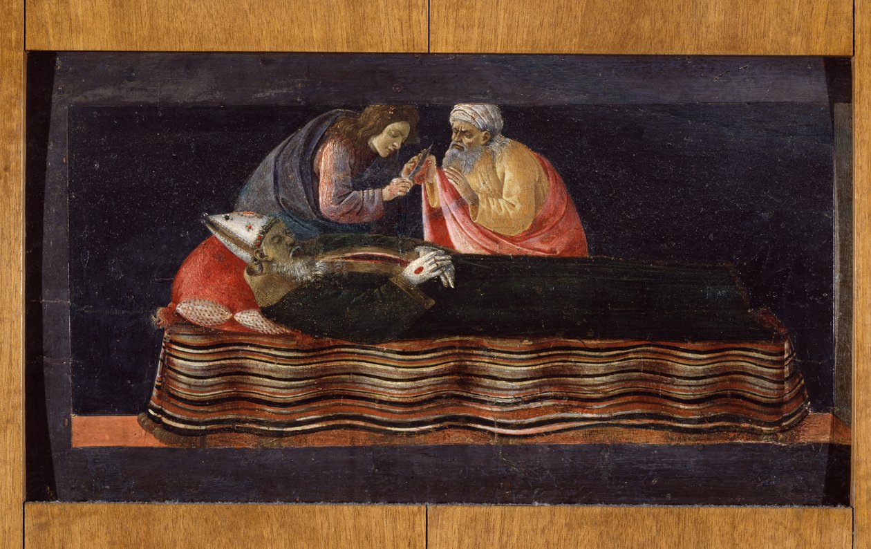 Szent Ignác szívének kinyerése a Szent Barnabás oltárképről alkotó: Sandro Botticelli