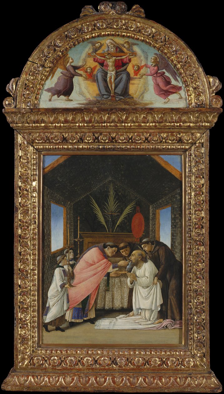 Szent Jeromos utolsó áldozása, az 1490-es évek eleje. alkotó: Sandro Botticelli
