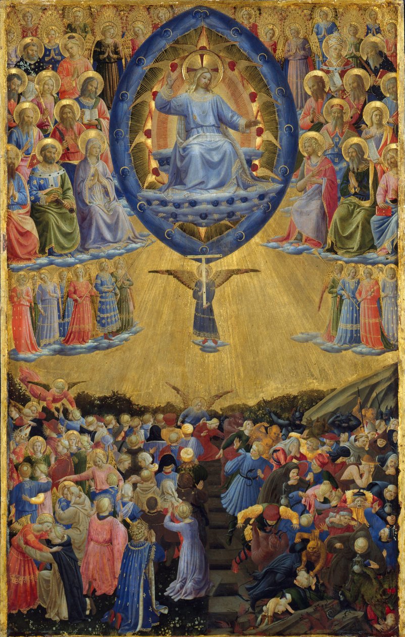 Az utolsó ítélet szárnyas oltárja, központi tábla, 15. század eleje alkotó: Sandro Botticelli