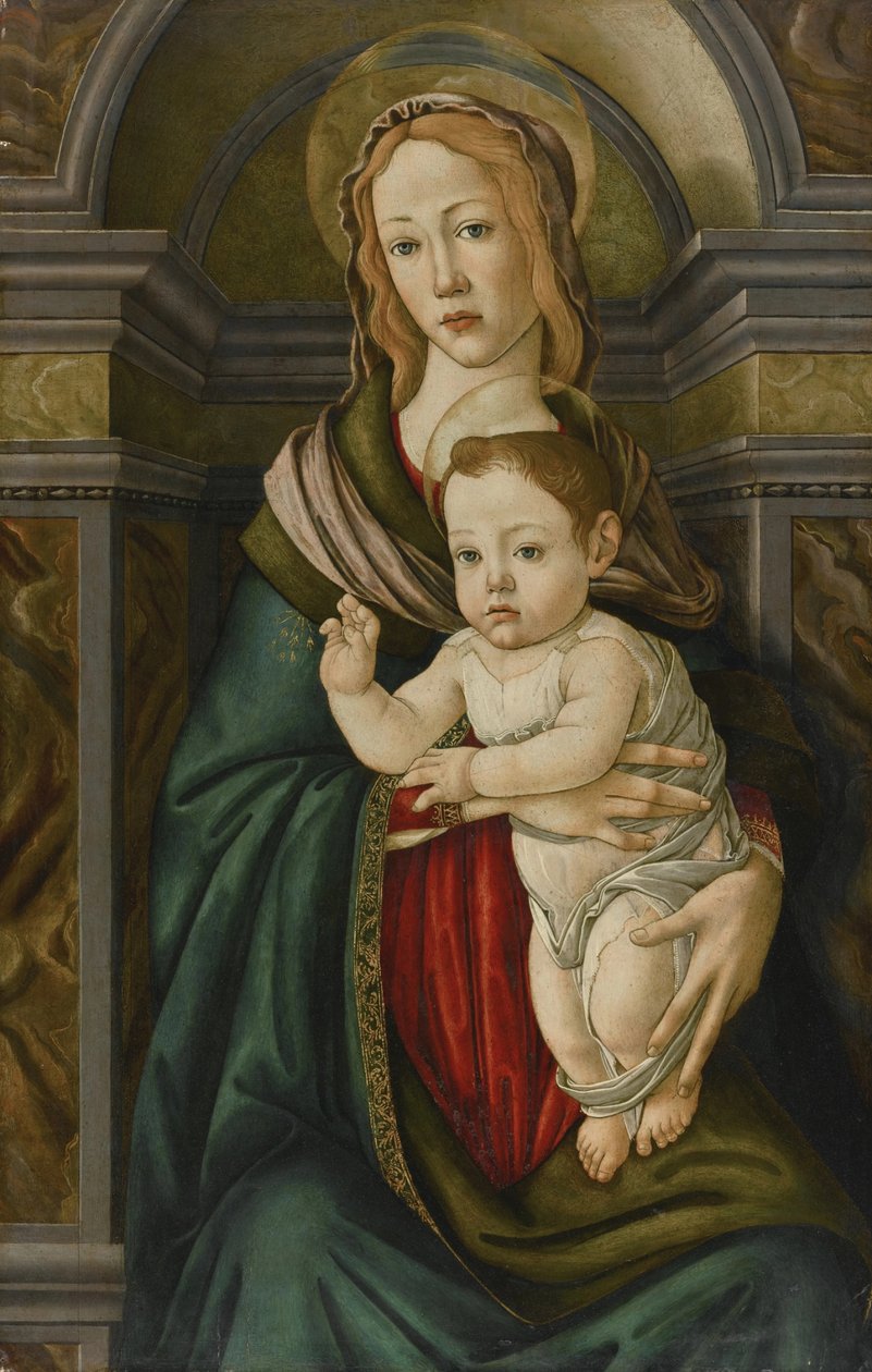 A Madonna és gyermeke alkotó: Sandro Botticelli