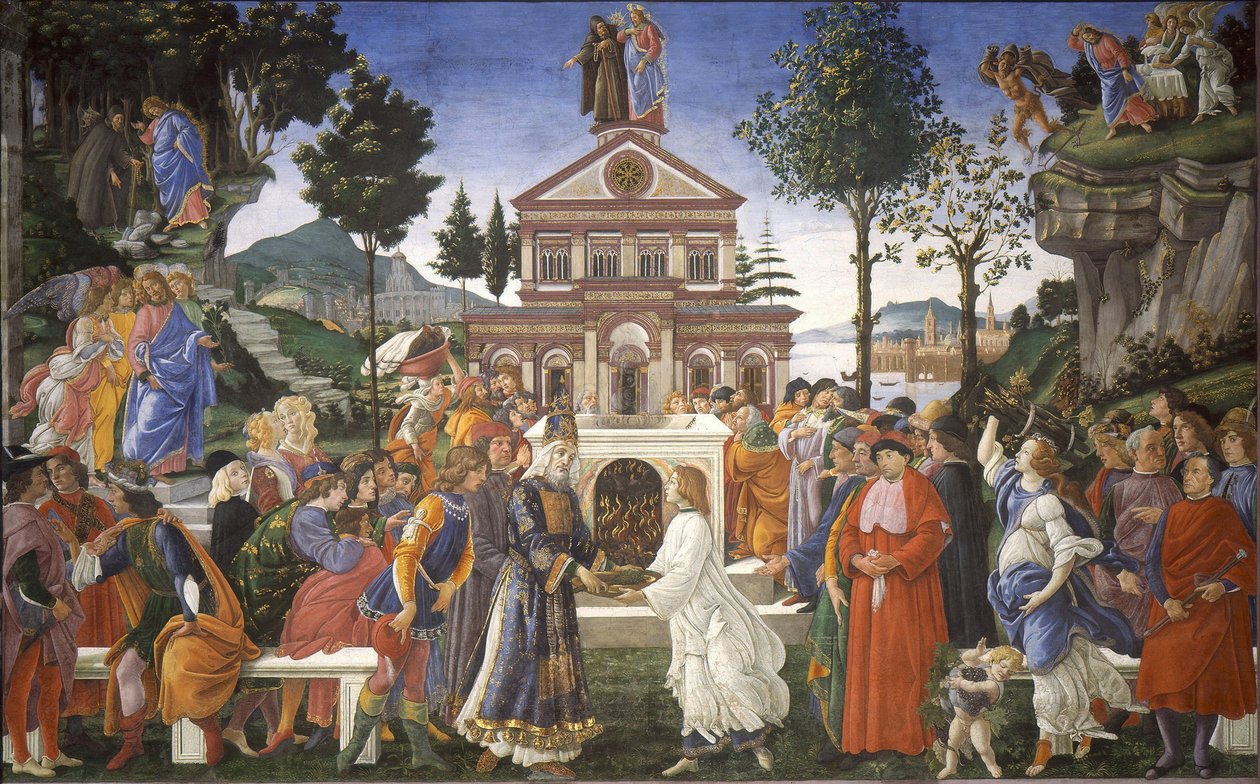 Krisztus megkísértése, 1481-1482 alkotó: Sandro Botticelli