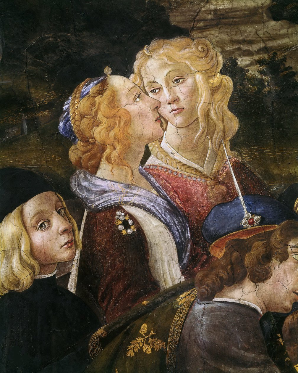 Krisztus megkísértése részlet, 1481-1482. alkotó: Sandro Botticelli