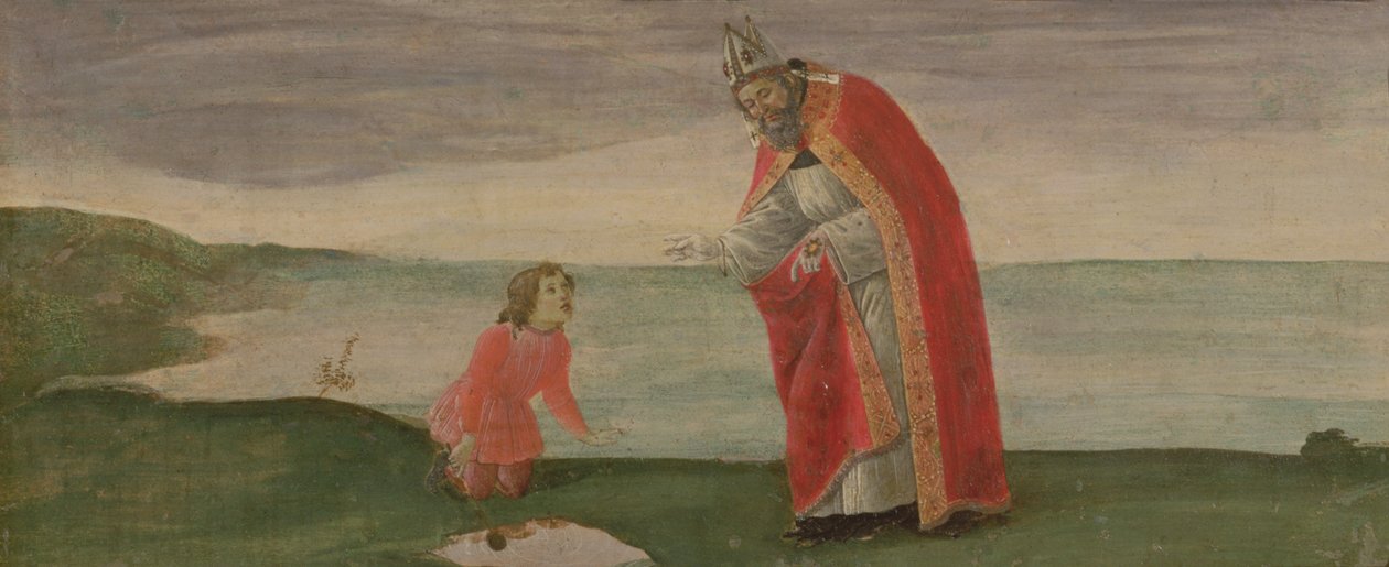Szent Ágoston látomása a Szent Barnabás oltárképről, 1488 körül (tempera a táblán) alkotó: Sandro Botticelli