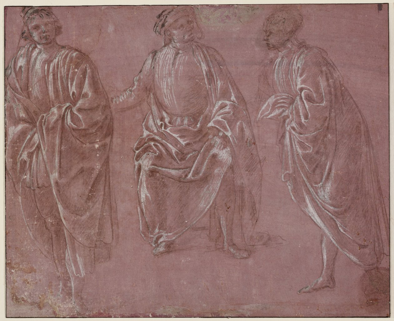 Három öltözött alak alkotó: Sandro Botticelli