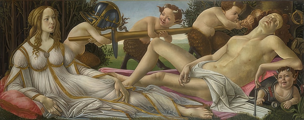 Vénusz és Mars. 1485 körül alkotó: Sandro Botticelli