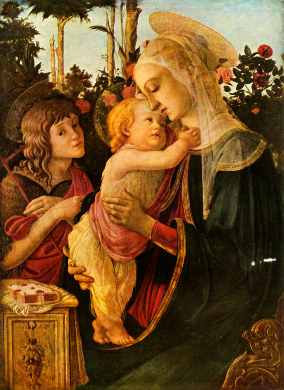 Szűz és gyermek Fiatal Keresztelő Szent Jánossal, 1470-1475, 1937. alkotó: Sandro Botticelli