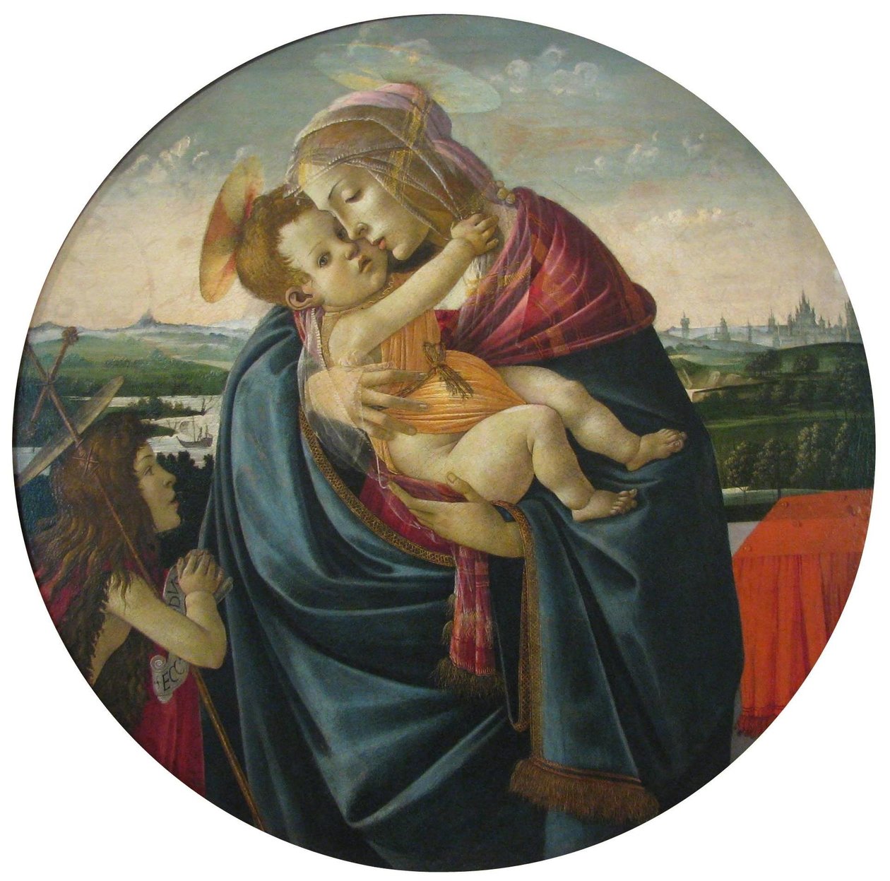Szűzanya és gyermeke Keresztelő Szent Jánossal alkotó: Sandro Botticelli and workshop