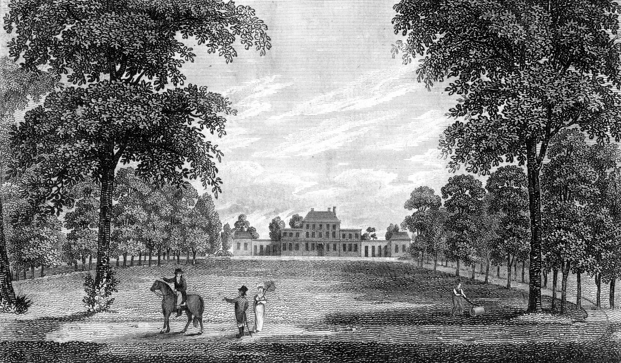 Ember Court, Thames Ditton közelében, Surrey, Anglia, 1808. alkotó: Sands