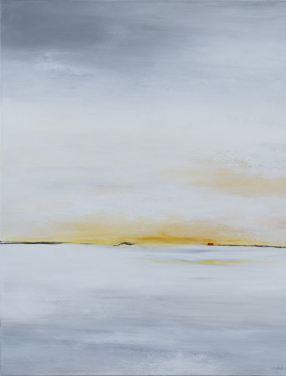 Fields of Ice, 2018 (akril, vászon) alkotó: Sandy Iseli