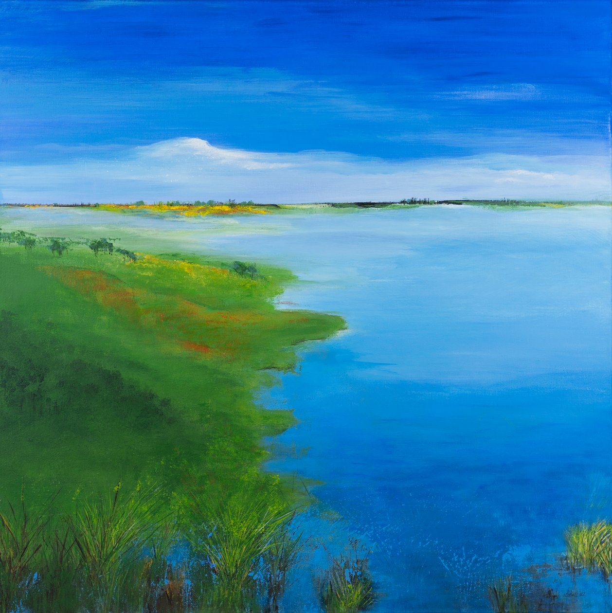 Rising Water, 2022 (akril, vászon) alkotó: Sandy Iseli