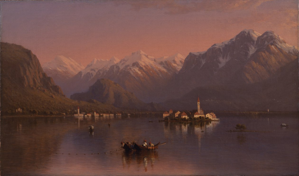Lago Maggiore, Olaszország, 1858 alkotó: Sanford Robinson Gifford