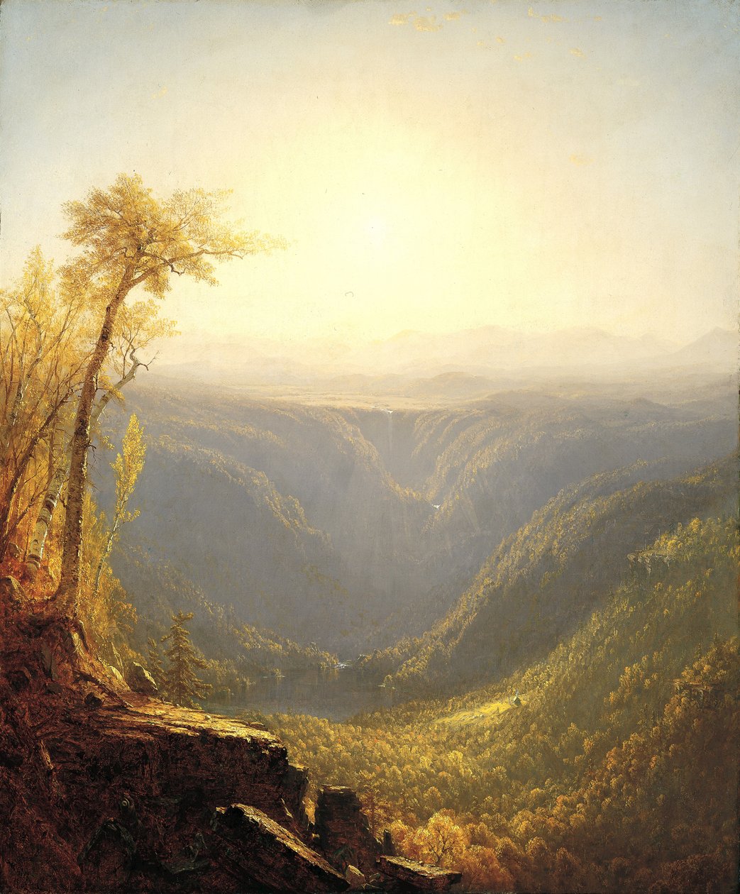 Szurdok a hegyekben (Kauterskill szegfűszeg), 1862 alkotó: Sanford Robinson Gifford