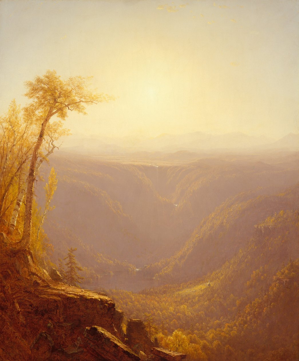 Szurdok a hegyekben Kauterskill szegfűszeg, 1862. alkotó: Sanford Robinson Gifford