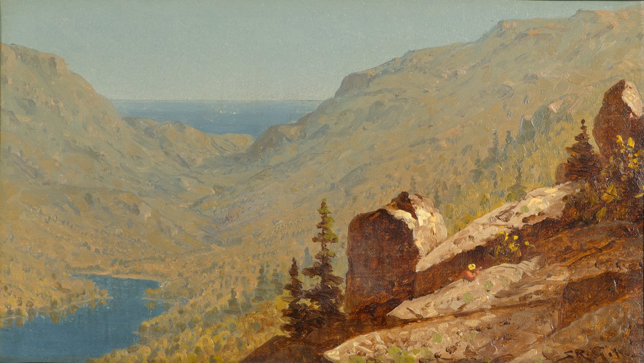 Vázlat a Maine állambeli Mount Desertben alkotó: Sanford Robinson Gifford