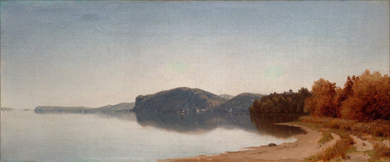 Hook Mountain Nyack közelében, a Hudson folyónál alkotó: Sanford Robinson Gifford