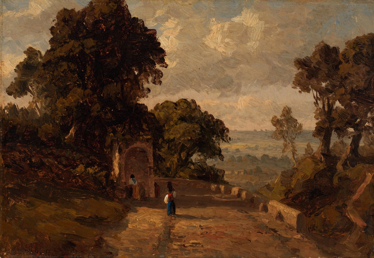 Ariccia közelében, Olaszország alkotó: Sanford Robinson Gifford