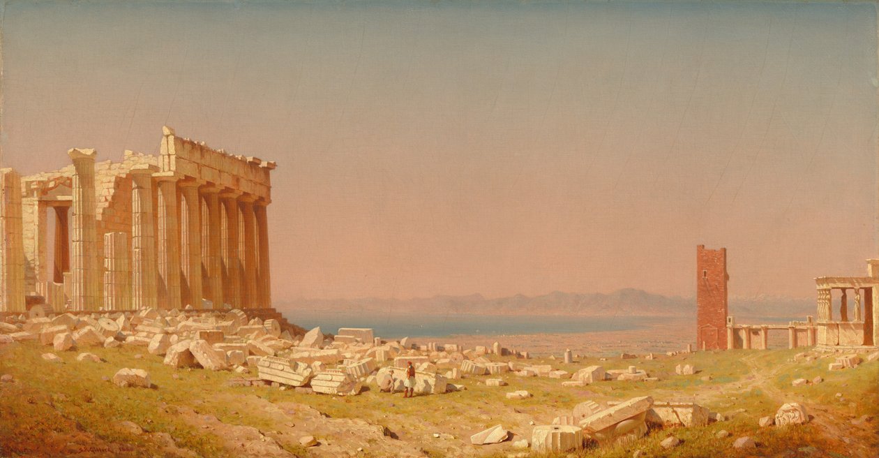A Parthenon romjai, 1880. alkotó: Sanford Robinson Gifford
