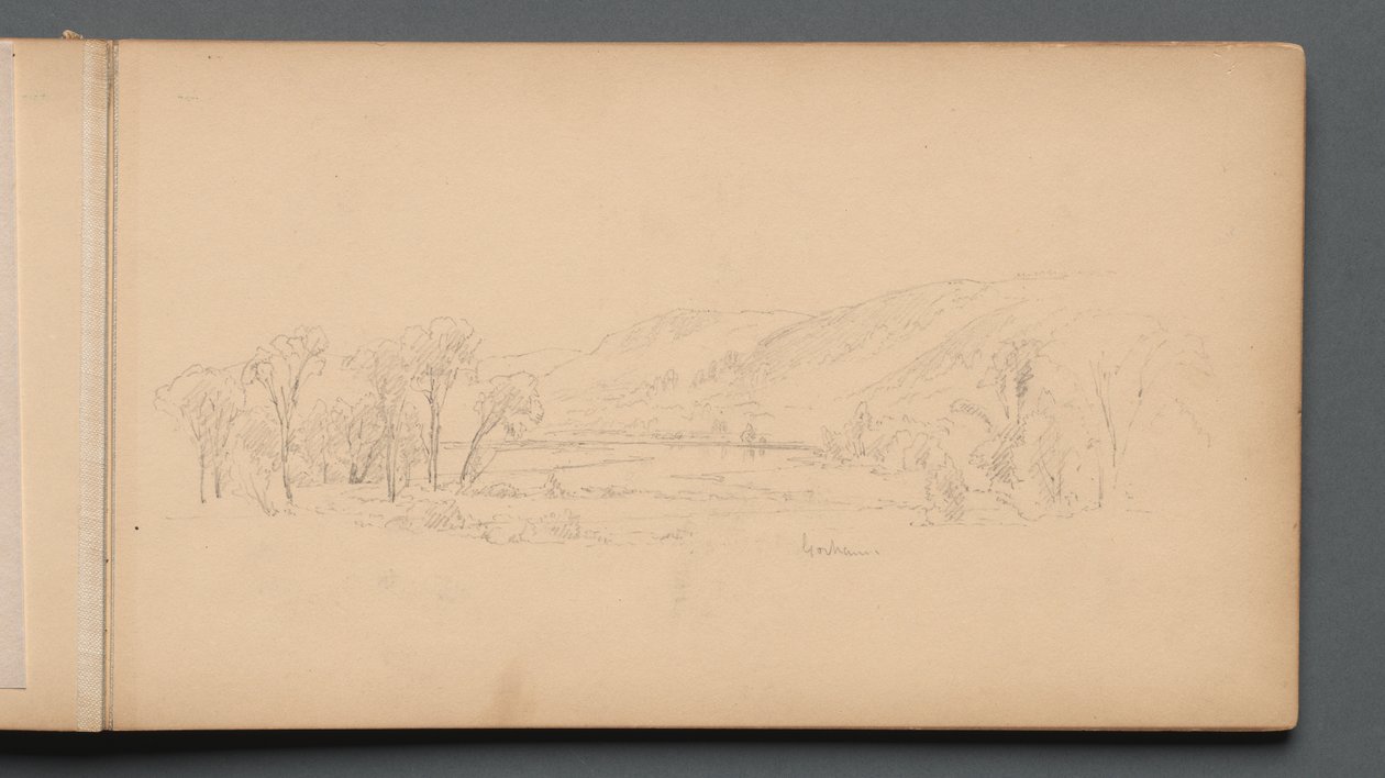 Skizzenbuch, Seite 06: "Gorham" (Maine) alkotó: Sanford Robinson Gifford