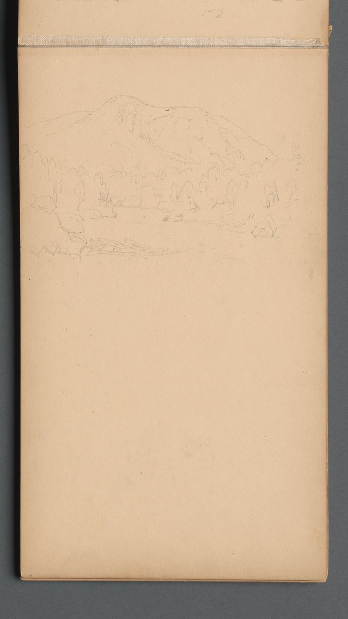 Skizzenbuch, Seite 08: Carter Mountain (?) alkotó: Sanford Robinson Gifford