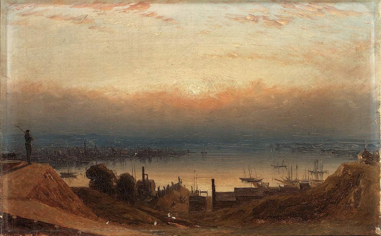 A Patapsco medencéje a Baltimore-i Federal Hillből alkotó: Sanford Robinson Gifford