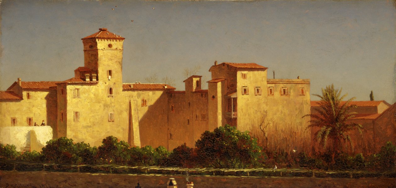 Villa Malta, Róma, 1879. alkotó: Sanford Robinson Gifford