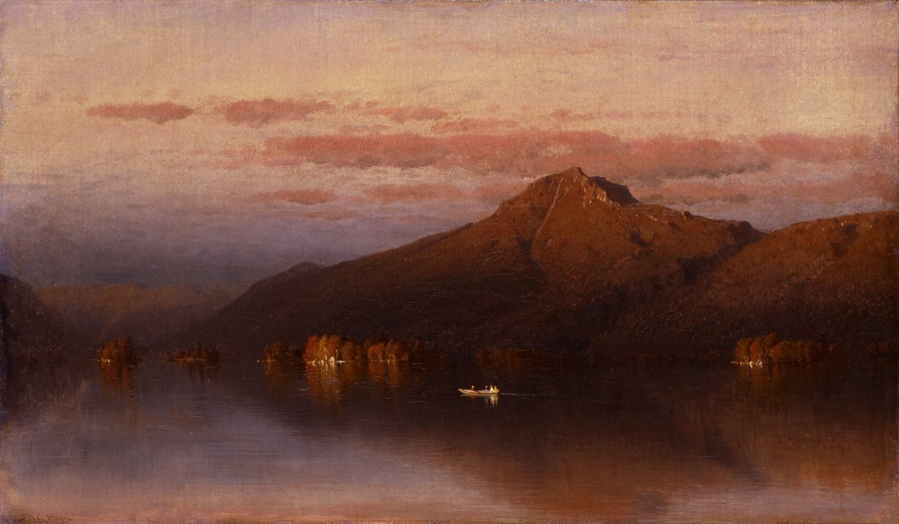 A Whiteface-hegy a Lake Placid-hegyről alkotó: Sanford Robinson Gifford