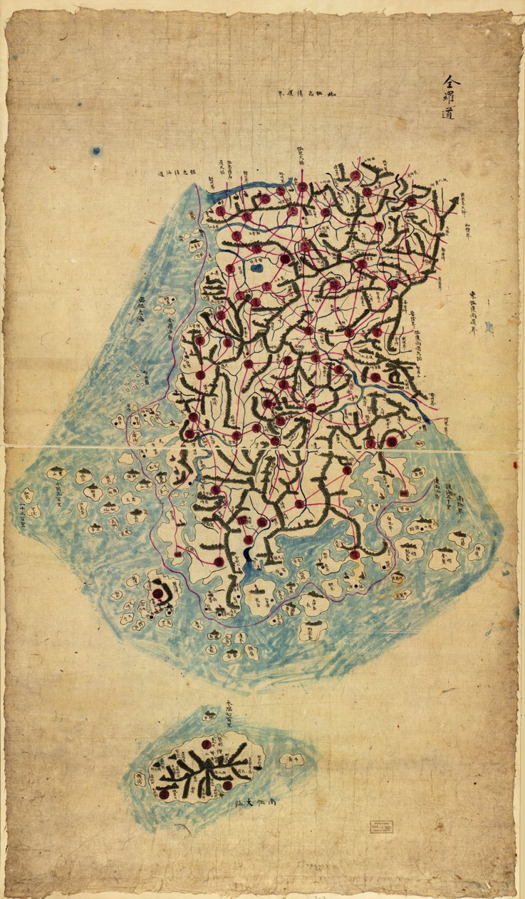 Chosŏn chido LOC 83675009-3 alkotó: Sang Gi Chŏng