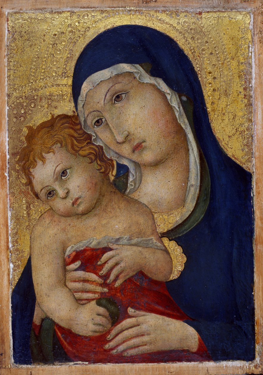 Madonna és gyermek, 1450 körül (tempera fán) alkotó: Sano di Pietro