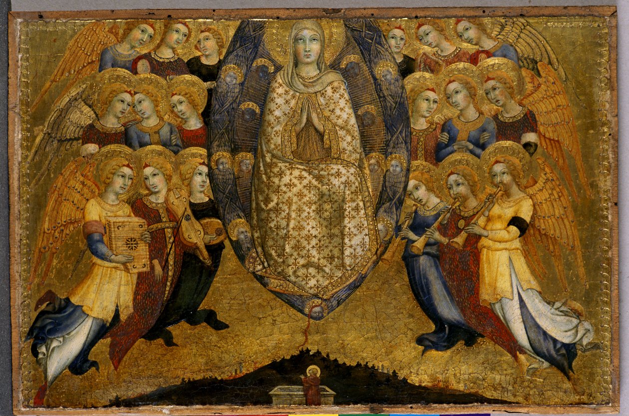 A Szűz mennybemenetele, 1449 körül (tempera fán) alkotó: Sano di Pietro