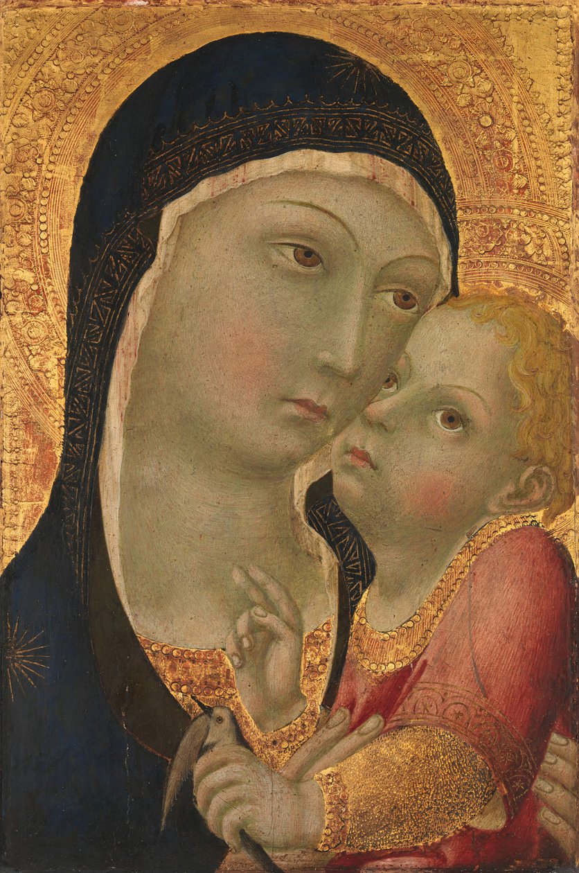 Madonna és gyermeke, 1450 körül. alkotó: Sano di Pietro