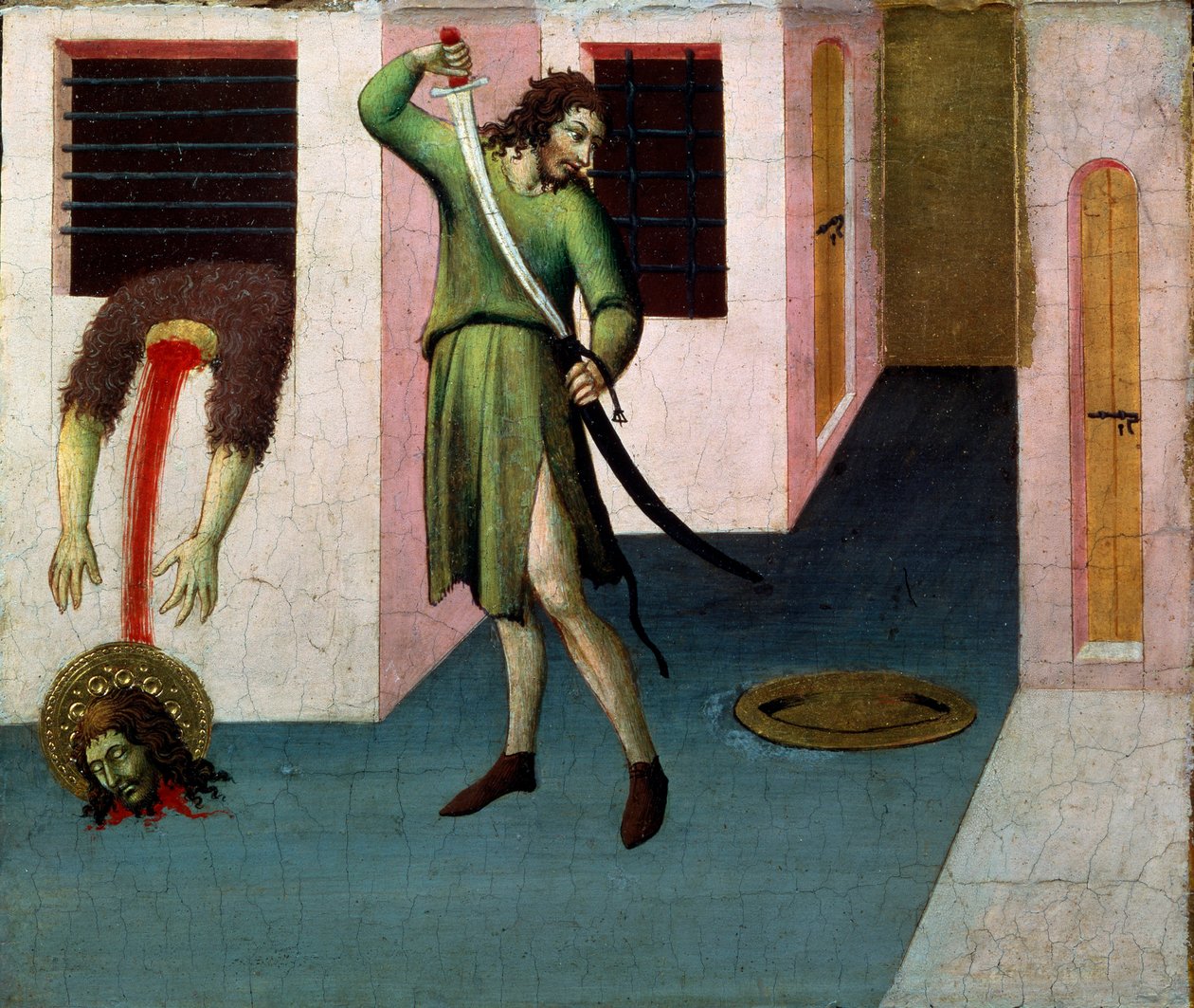 Keresztelő Szent János lefejezése, 15. század alkotó: Sano di Pietro